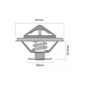 Tridon Thermostat (High Flow) TT273-180