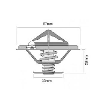 Tridon Thermostat (High Flow) TT274-180
