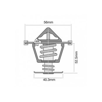 Tridon Thermostat (High Flow) TT523-187