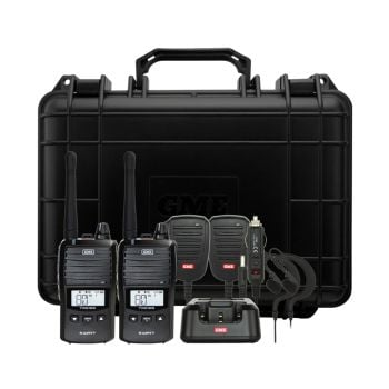 GME TX6165TP 5/1 Watt UHF CB Handheld Radio Twin Pack - Includes Accessories