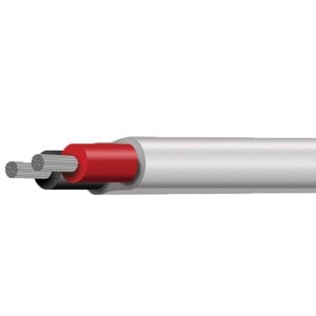 Tyree Cable CB004M2-030BKRD 4mm Twin Core Marine 30M White Sheath