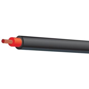 Tyree Cable CB006D1-030BK Red 6mm Single Core Gas 30M Double Insulated Black Sheath 50Amp