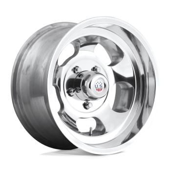 US Mag U101 INDY 15x10 5x120.65 -50 Offset Polished Wheel