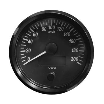 VDO A2C3832840030 12/24V Speedo 100mm 200Km/H SingleViu