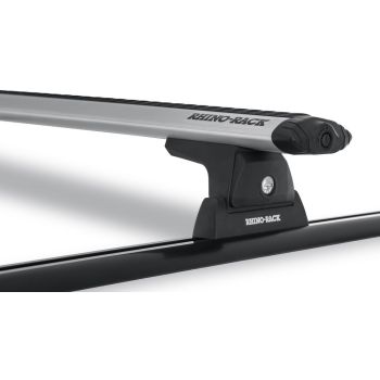 Rhino Rack JA9168 Vortex RLT600 Trackmount Silver 2 Bar Roof Rack
