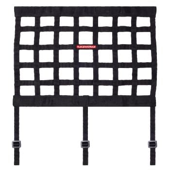 Raceworks Black 18inx24in Window Net With Straps VPR-090BK