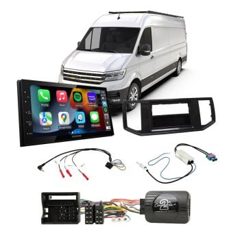 VW Crafter 2017-On Apple CarPlay Android Auto Head Unit Upgrade Kit