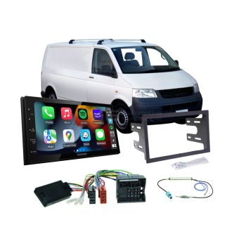 VW Transporter T5 2004-2010 Apple CarPlay Android Auto Head Unit Upgrade Kit