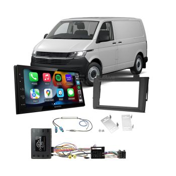 VW Transporter T6.1 2020-On Apple CarPlay Android Auto Head Unit Upgrade Kit