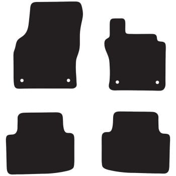 RubberTree Executive Rubber Car Floor Mats fits VW Passat B8 Sedan 2015-on VW058TPR