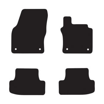 RubberTree Executive Rubber Car Floor Mats fits VW T-Roc 2018-on VW070TPR