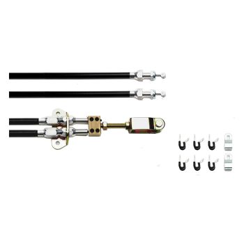 Wilwood Universal Hand Brake/Park Brake Cable Kit fits Wilwood Forged Dynalite & Billet Superlite 4 Internal Park Brake Kits WB330-9371