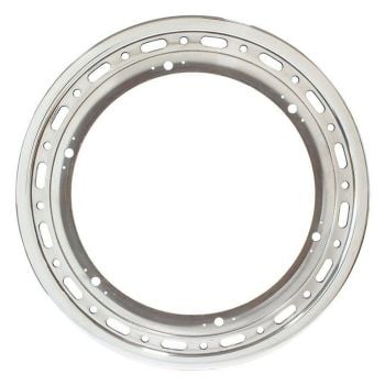 WELD Wheels Sprint Beadloc Ring Polished fits 15" Rim 16 Bolt with 6 Dzus Buttons No Cover WEP650-5314-6