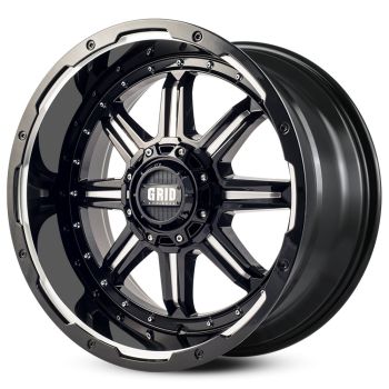 Grid GD10 20x9.0 6x114.3 +35 Offset Black Wheel