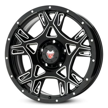 Mamba M24 18x9.0 5x150 +12 Offset Black Wheel
