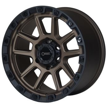 Orbit Rocky 18x9.0 6x139.7 +12 Offset Black Wheel