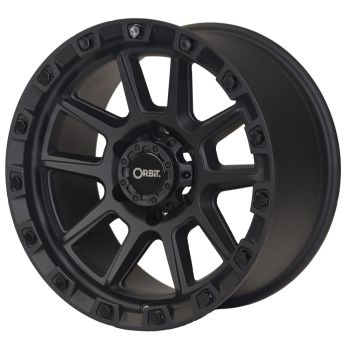 Orbit Rocky 20x9.0 6x139.7 +12 Offset Black Wheel