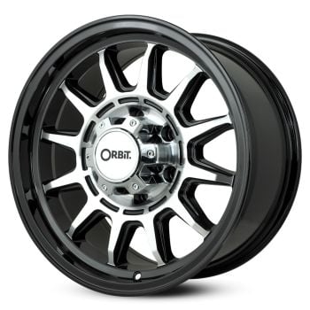 Orbit FITTI 15x6.5 5x114.3 0 Offset Black Wheel