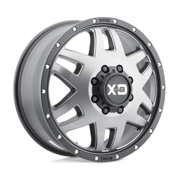 XD XD130 Machete Dually 20x8.25 8x6.5 +127 Offset Black Wheel