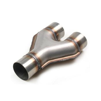Redback YP076-409 Y-PIPE Single 3" Inlet 76MM In TWIn 3" 76MM Outlet 409 Stainless Steel