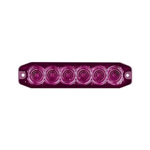 Magenta Led Module LED Autolamps 120035MGM Magenta 6 Module LED Emergency Lamp 12/24V 3m ...