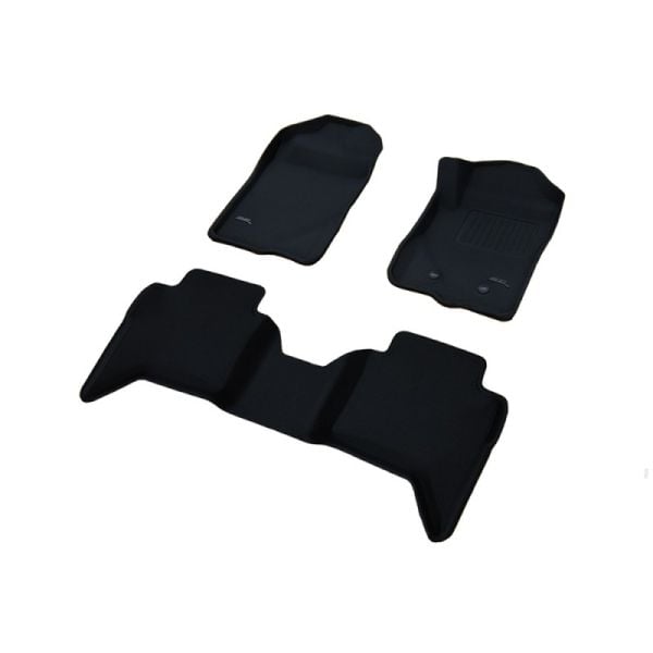 TruFit 3D Kagu Full Set Black Rubber Floor Mats with Drivers Anchor ...