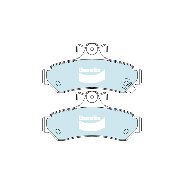 Bendix General CT Brake Pad Set DB1473GCT – Disc Brake, 190x58x15mm, Made In Australia