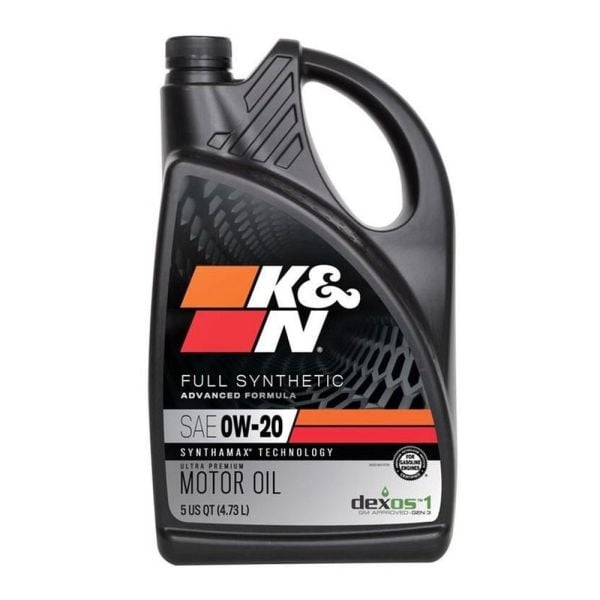 おね~ K&N 104100 Ultra Premium Full Synthetic 0W-20 Engine Oil 5 Quart