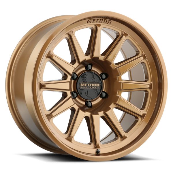 12in Method Rims Method Race Wheels MR323 20x9 6x139.7 +12 Offset Gloss Bronze ...