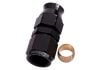 Aeroflow Tube to Female AN Adapter 1/4in to -4AN Black 