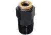 Aeroflow Straight 1/8in NPT to 3/16in Nylon Quick Release Fitting Black