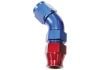 Aeroflow 45 Tube to Female AN Adapter 3/8in to -6AN Blue/Red 