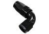 Aeroflow 150 Series Taper 1pc Full Flow Swivel 90 Hose-End -4AN Black 