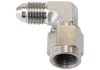 Aeroflow 90 Stainless Male to Female Fitting -4AN -4AN to -4 Swivel Nut