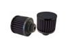 Aeroflow Black Push In Breather 3in OD x 2-1/2in High 1-1/4in Flange ID
