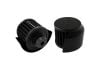 Aeroflow Black Push In Breather With Black Shield