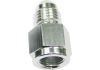 Aeroflow Straight Female NPT to Male AN Adapter 1/8in to -4AN Silver