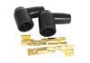 Aeroflow Xpro Silicone 90 Socket Distributor/Coil Boots & Terminals Black 2PK