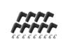Aeroflow Xpro Silicone 90 Spark Plug Boots & 90 Terminals Black set of 9