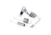 Aeroflow Stainless Throttle Cable Bracket Chrome with Return Spring