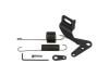 Aeroflow Stainless Throttle Cable Bracket BlackWith Return Spring