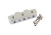 Aeroflow Pressure Sensor Block X9 1/8in NPT Silver