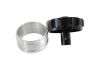 Aeroflow Billet Weld-On Filler Neck & Cap Black2in ID Weld-On With Rollover Valve Cap