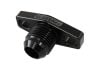 Aeroflow Turbo Drain Adapter -10AN ORB outlet 38-44mm bolt centre Black