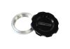 Aeroflow Low Profile Billet Filler Cap & 3in Female Weld-on Bung Black Cap