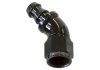 Aeroflow 510 Series Full Flow Tight Radius Push Lock 45 Hose-End -4AN Black 