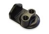 Aeroflow Billet Remote Oil Filter Head -8 ORB Top entry Black