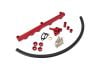 Aeroflow Billet Fuel Rail Kit Red 