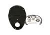 Aeroflow 2-Piece Billet Aluminium Timing Cover Black 