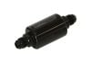 Aeroflow Billet Fuel Filter -6AN40 micron Stainless element 1.25in x 3in L Black